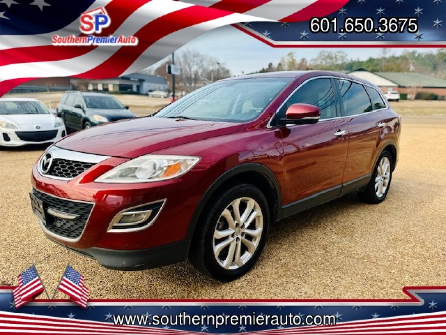 2011 RED MAZDA CX-9 GRAND TOURING (JM3TB2DA6B0) , located at 922 W. Beacon St., Philadelphia, MS, 39350, (601) 650-3675, 32.770447, -89.127151 - Photo#2